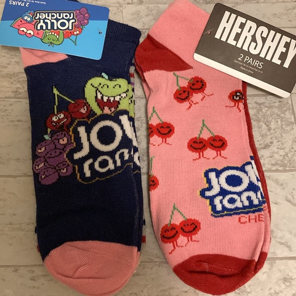 Hershey Jolly Rancher & Twizzlers Candy Junk Food Snacks Ankle Socks Bundle - Picture 2 of 6